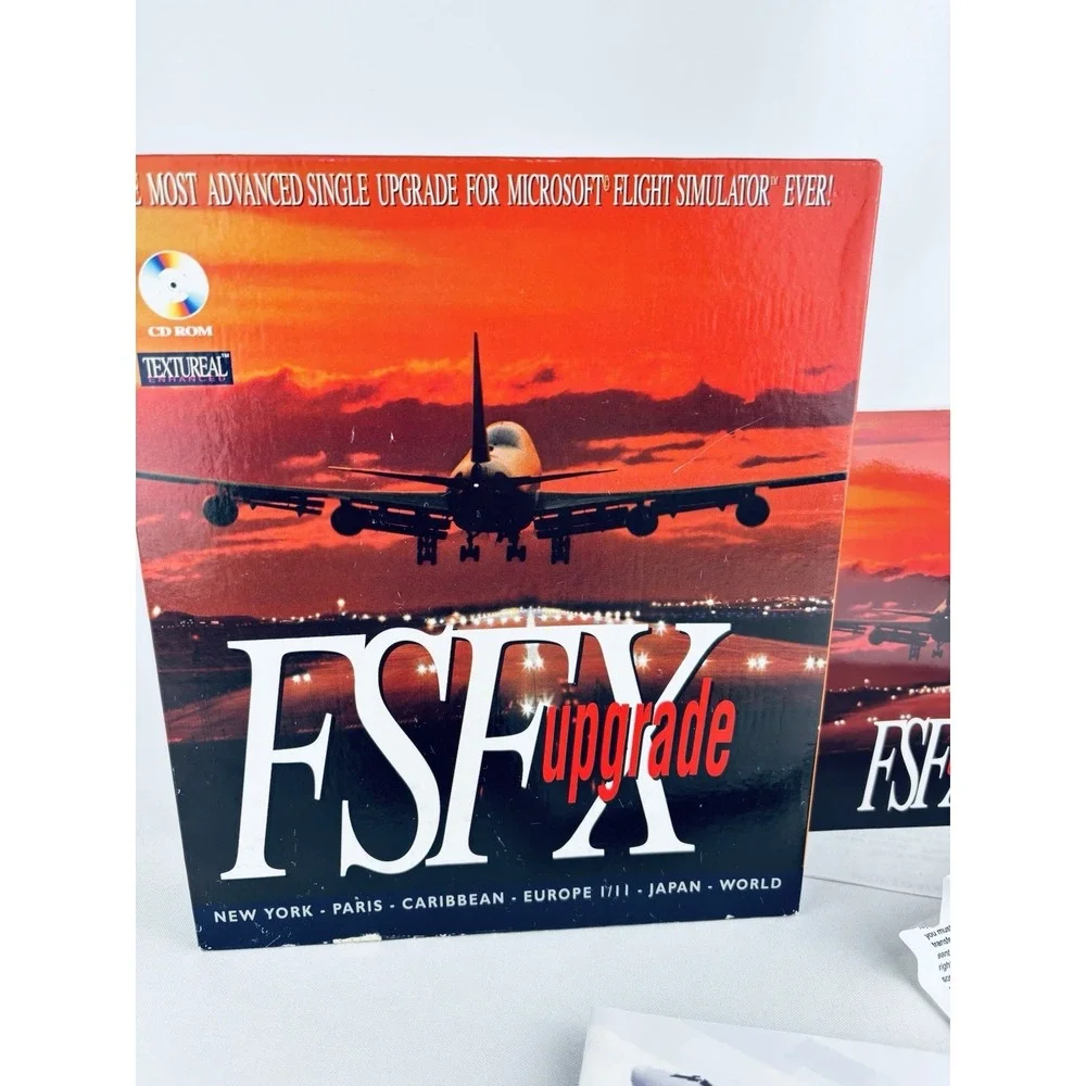 FSFX Upgrade for Microsoft Flight‎ Simulator Vintage 1996 CD Handbook Computer